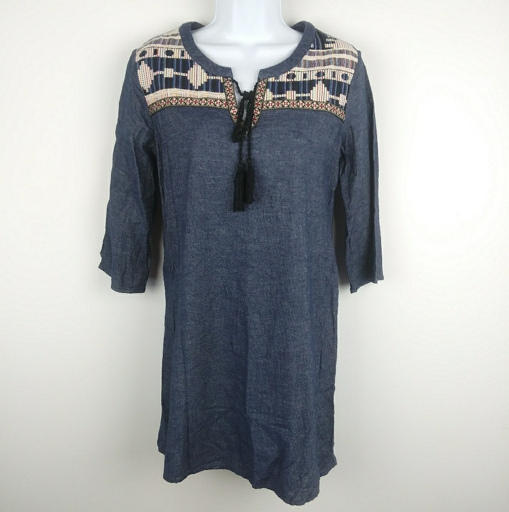 Flying Tomato Embroidered Tunic / Dress Size M